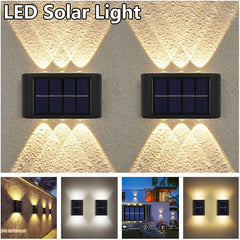 Solar Light Outdoor Lighting Waterproof Solar Wall Light for Courtyard Street Landscape Garden Decoration