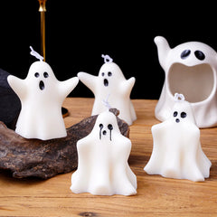 Halloween 3D Ghost Silicone Candle Mold Multi Style Spectre Soap