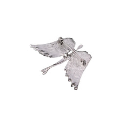 Women's and Men's Crystal Angel Wings Brooch Pin
