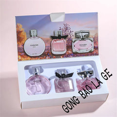 Brand 90ml Gift Box 3PCS Set Women Perfume Spray Exudes Feminine Charm Lasting Fragrance Eau De Parfum