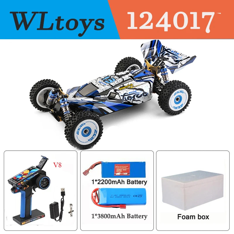 124017 124007 75KM/H  RTR 2.4G Racing RC Car Brushless 4WD Electric High Speed Off-Road Drift Toys