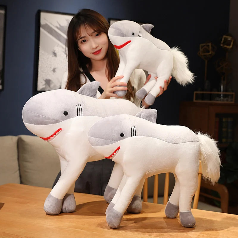 Kawaii Transform Shark Cat Plush Toys