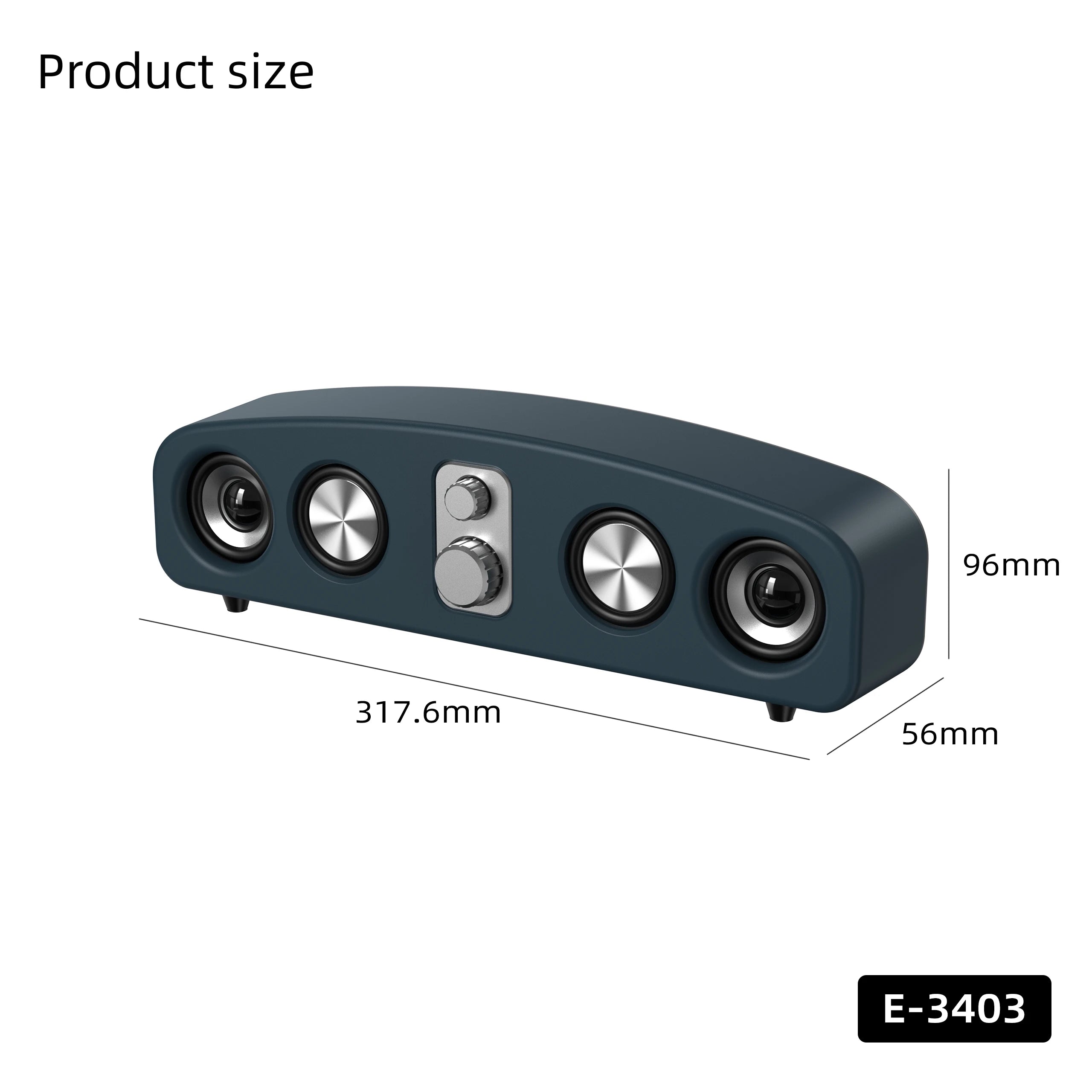 New Wireless Bluetooth Loudspeaker Box Retro Home Desktop High-power Subwoofer Computer Audio