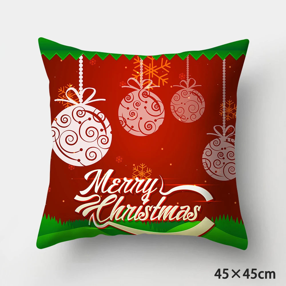 Christmas Cushions Happy New Year 2022 Wedding Decor Patterns from  Home  Gifts