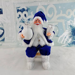 Santa Claus Doll Decoration Gifts Desktop Santa Claus Figure Portable Lifelike Santa Doll Figurine Perfect Plush Ornaments