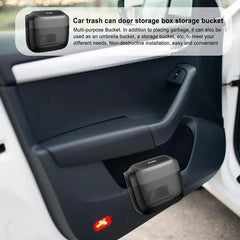 Car Trash Bin Hanging Vehicle Garbage Dust Case