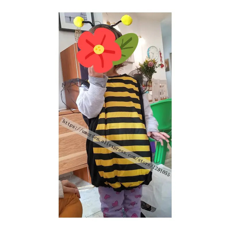 1-4T Infant Toddler Lovely Insect Bumble Honey Bee Costume for Baby Girls Boys Halloween Costumes