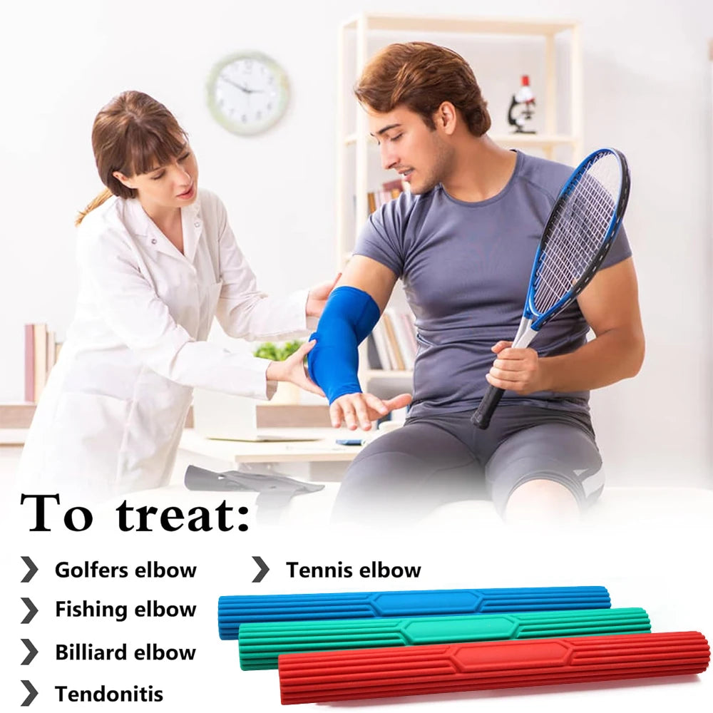 1Pcs Twist Hand Exerciser Bars for Physical Therapy - Relieves Tendonitis Pain & Improve Grip Strength - Tennis Elbow,Tendonitis