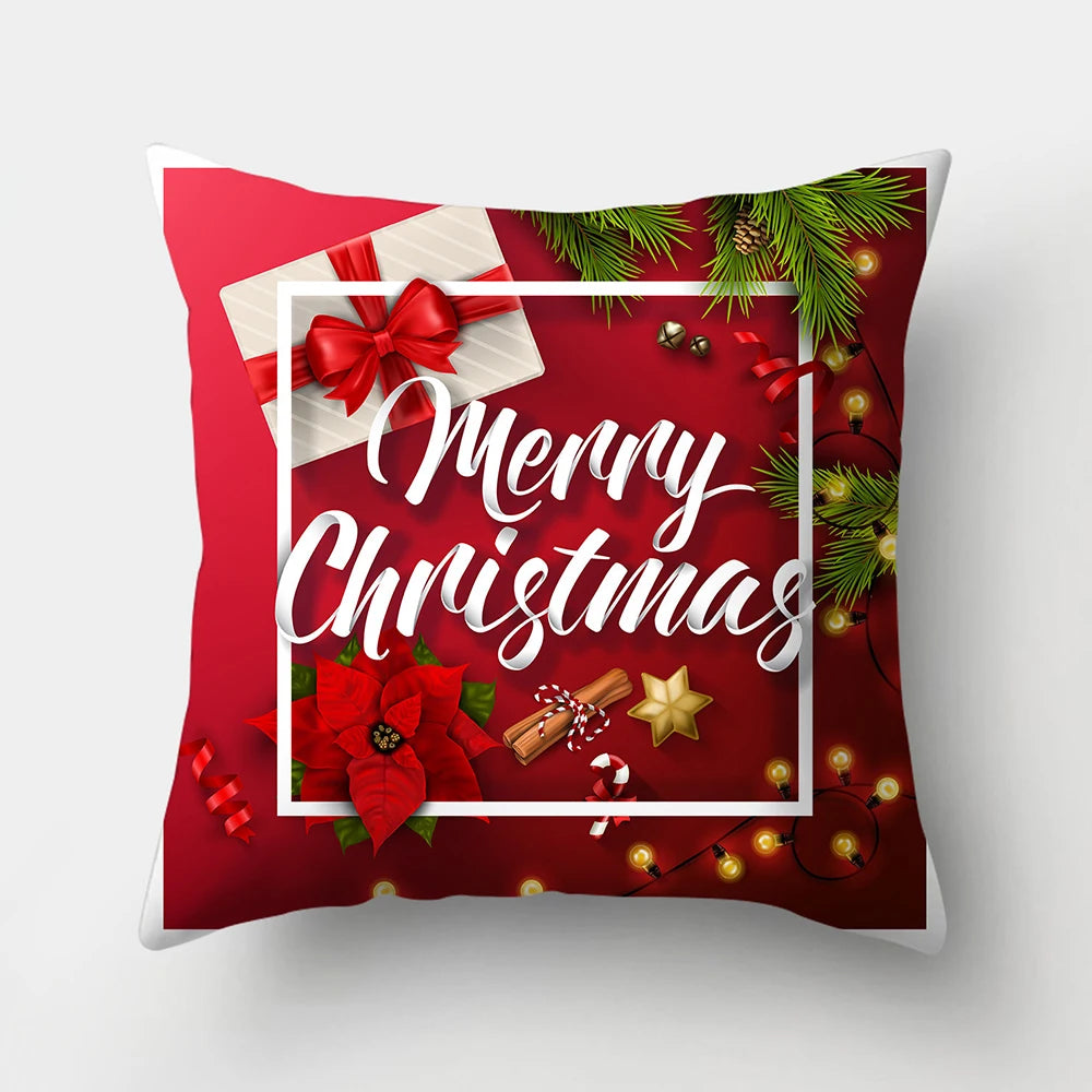 Christmas Cushions Happy New Year 2022 Wedding Decor Patterns from  Home  Gifts