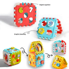 Block Clock Kids Game Set with Puzzle Educational Gift