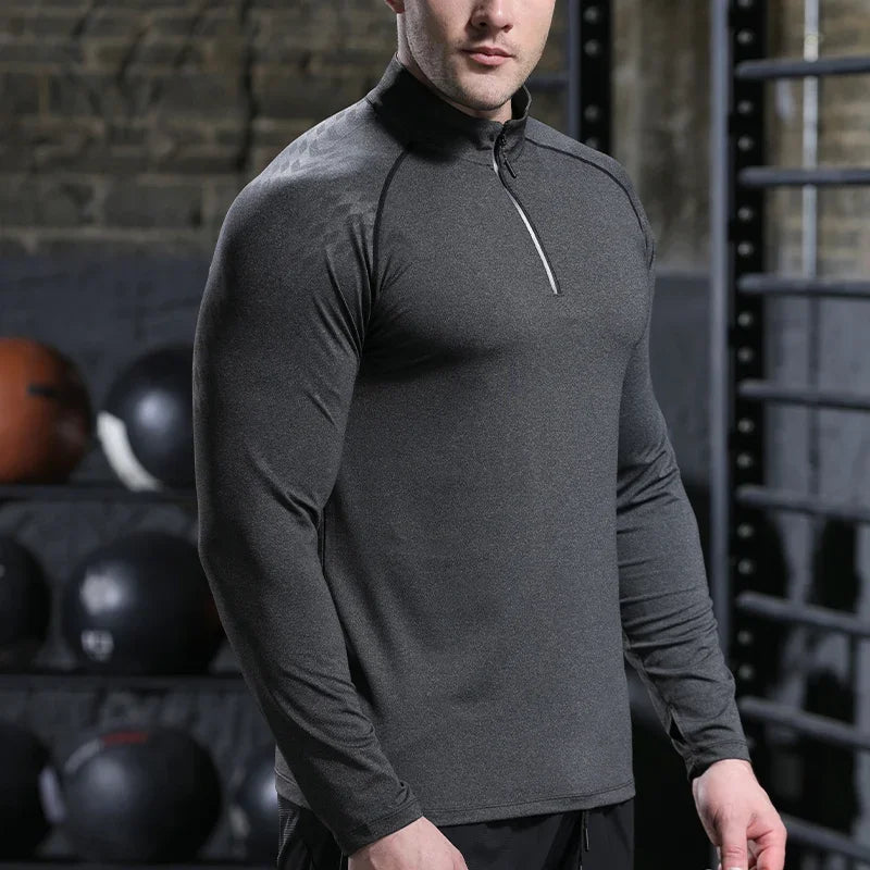 Man Running Shirt Sports Top Gym Clothing Running Jogging Workout Activewear