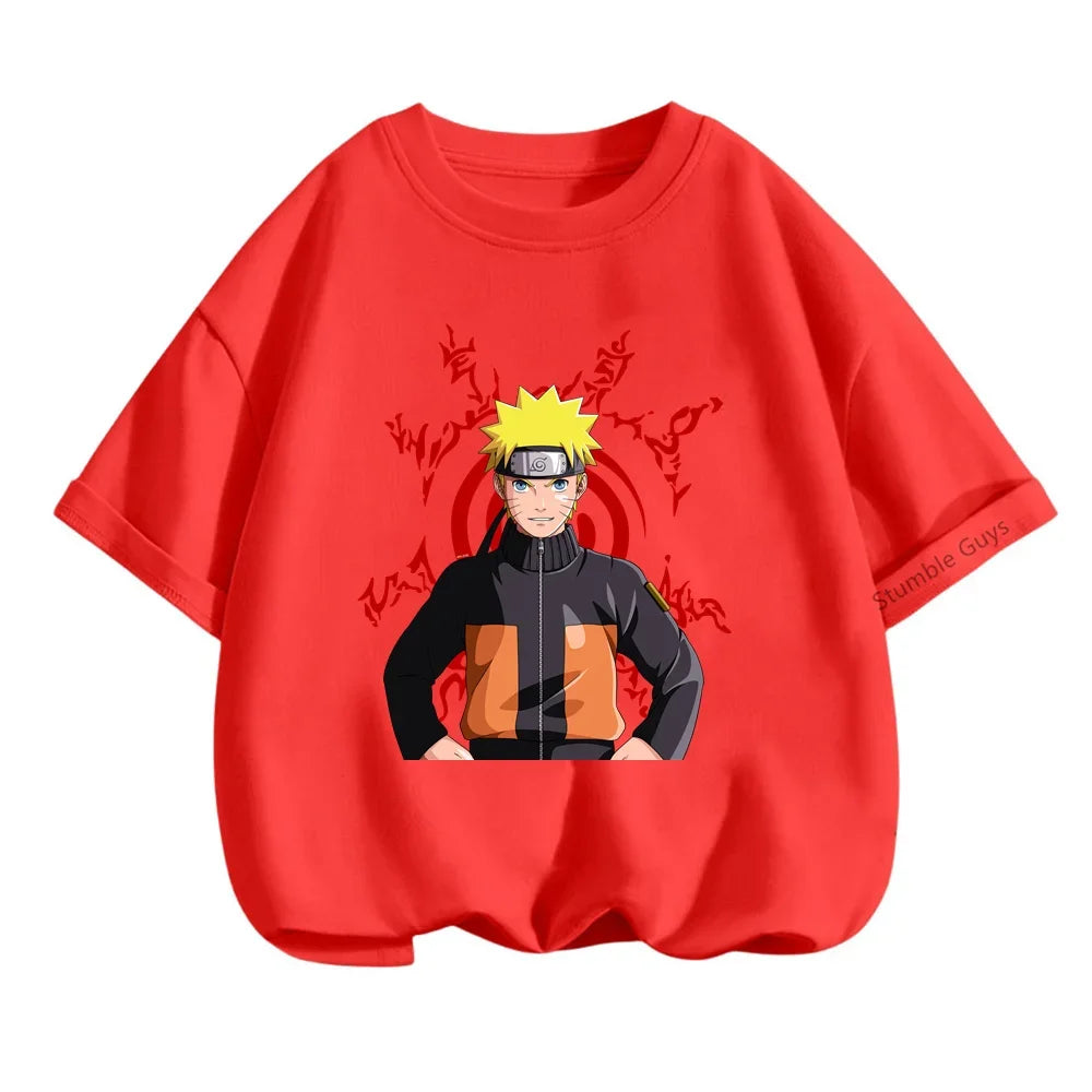 Tshirt Kids Summer Cool Children t shirt Leisure Pillar Man Cartoon T-shirt Boys