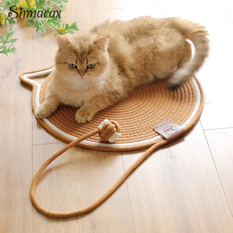 Cats Scratch Pad Natural Cotton Rope Cat Scratch Pad Pet Sleeping Mat Durable Scratch Resistant Furniture Protector Pet Supplies