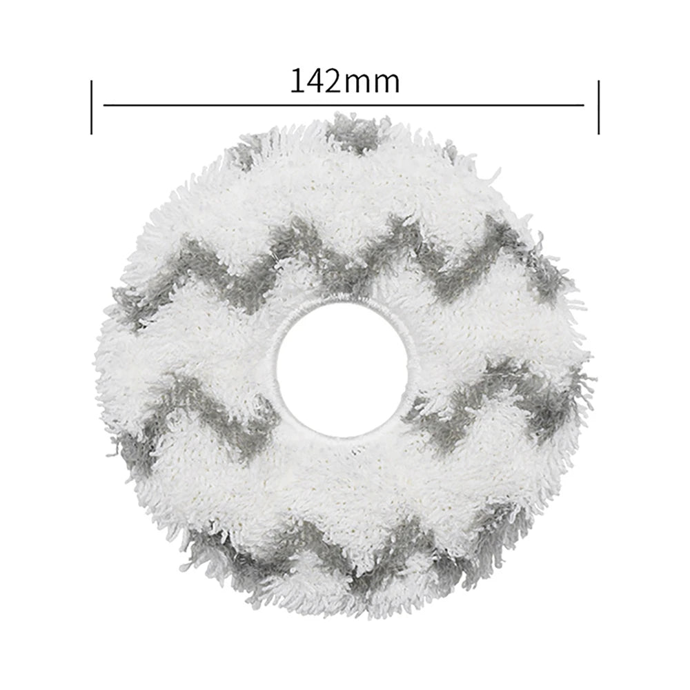 Fine Fiber Mop Cloth Rag Roung Cleaning Cloth for ECOVACS X1 Omni Turbo Robot Vacuum Cleaner Accessories