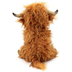 Simulation Highland Cow Plush Animal Doll Soft Stuffed Highland Cow Plush Toy