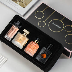 Gift Box Four Piece Set Women Perfume Spray