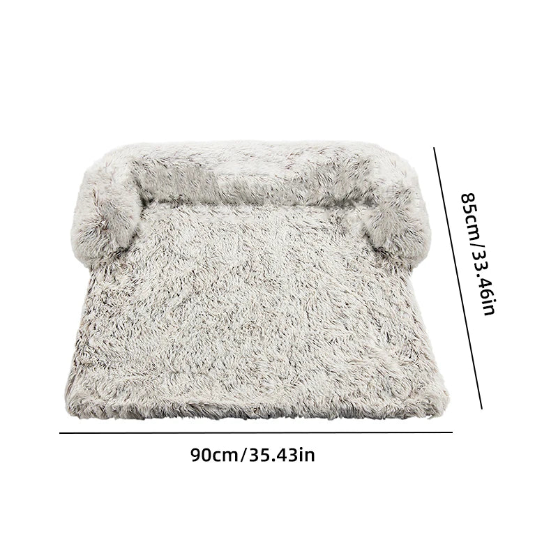 Plush Kennel Mat Large Dogs Sofa Bed Removable  Washable Pet Kennel Blanket Cushion Cat Warm Sleeping Mat Furniture Protector