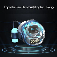 Astronaut Spaceship Wireless Bluetooth Speaker AI Interactive With RGB Light Alarm Clock Night Light