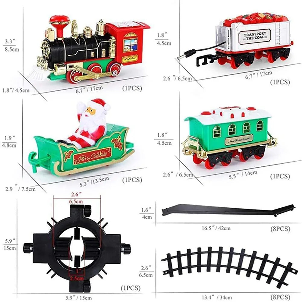 Electric Christmas Train Electric Sound and Light Hangable Christmas Tree