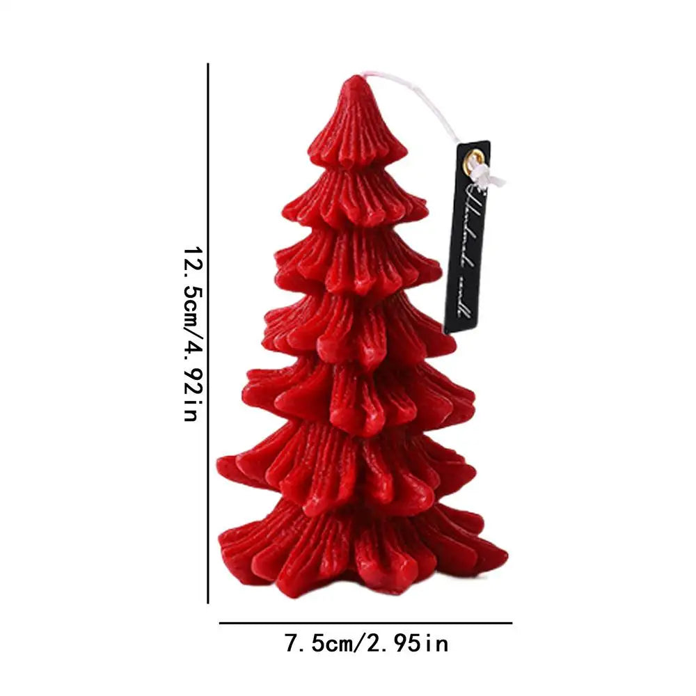 Christmas Tree Shaped Scented Candles Cute Aromatherapy Candles Candles Decor Table Decorations for Christmas Eve Winter Holiday