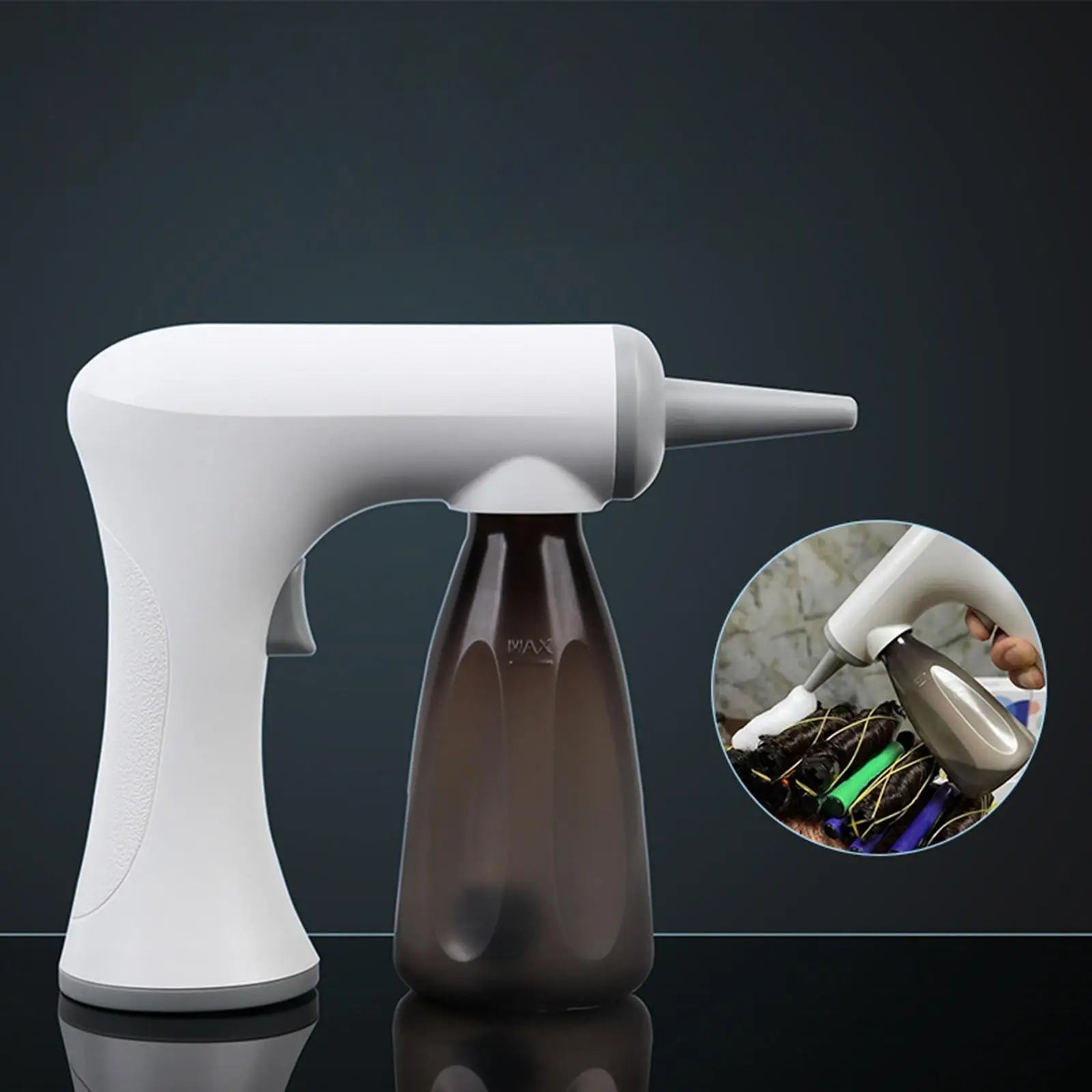Electric Bubble Cold and Hot Perm Foam Evenly Foaming Machine Hair Perming Salon Rechargeable Electric Bubble Device