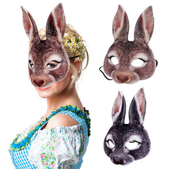 3D Animal Mask Halloween Masquerade Ball Masks Tiger Pig Half Face Mask Party Carnival Fancy Dress Costume Props