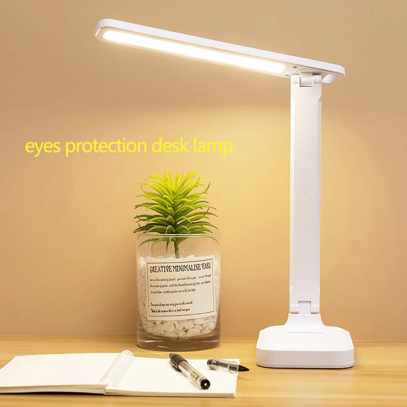 LED Book Light Touch Folding Table Night Lamp Bedside Reading Eye Protection