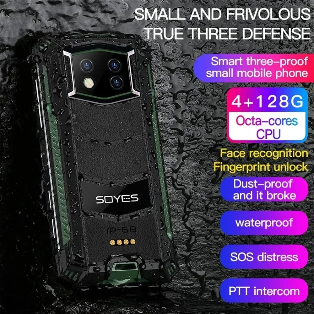 SOYES S10 MAX Upgraded Mini Rugged Smartphone Android 11 8GB+256GB Mini phone