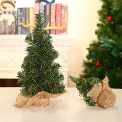 Christmas Tree Desktop Mini Xmas Trees For Home Decoration Children DIY Handicraft New Year Christmas Ornament Gift