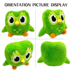 20cm Green Duolingo Owl Plush Toy