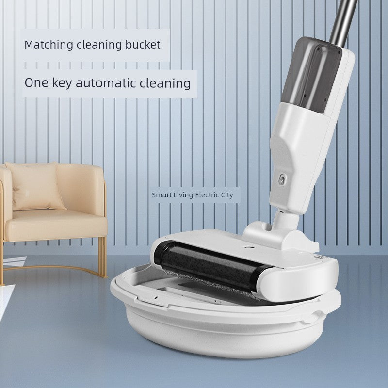 Rolling Brush Water Spray Wireless Rechargeable Hand Washing Free Mop