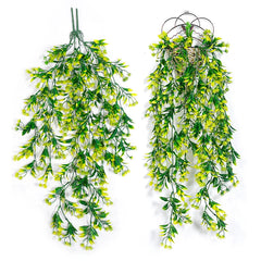 Hanging Artificial Plants Vines Plastic Leaf Home Garden Decoration