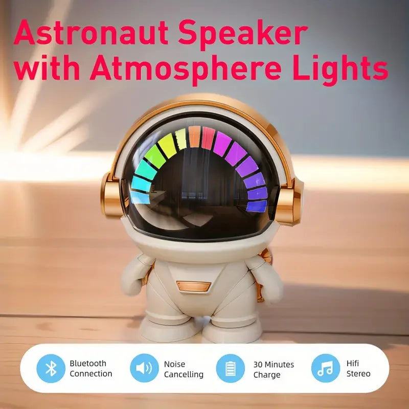 New wireless Bluetooth astronaut astronaut speaker TWS couplet cute desktop space robot subwoofer Bluetooth speaker