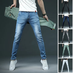 7 Color Men Stretch Skinny Jeans Fashion Casual Slim Fit