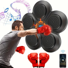 Smart Music Boxing Machine Wall Target LED Lighted Sandbag Rechargeable Boxing Training Target Home Fitness Equipment