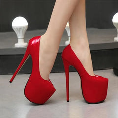 women Super High Heels 18cm shoes Concise 8CM platforms shoes