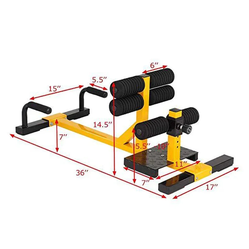 Squat Machine Multifunctional Fitness Equipment Height Adjustable Sit-ups and Push-ups