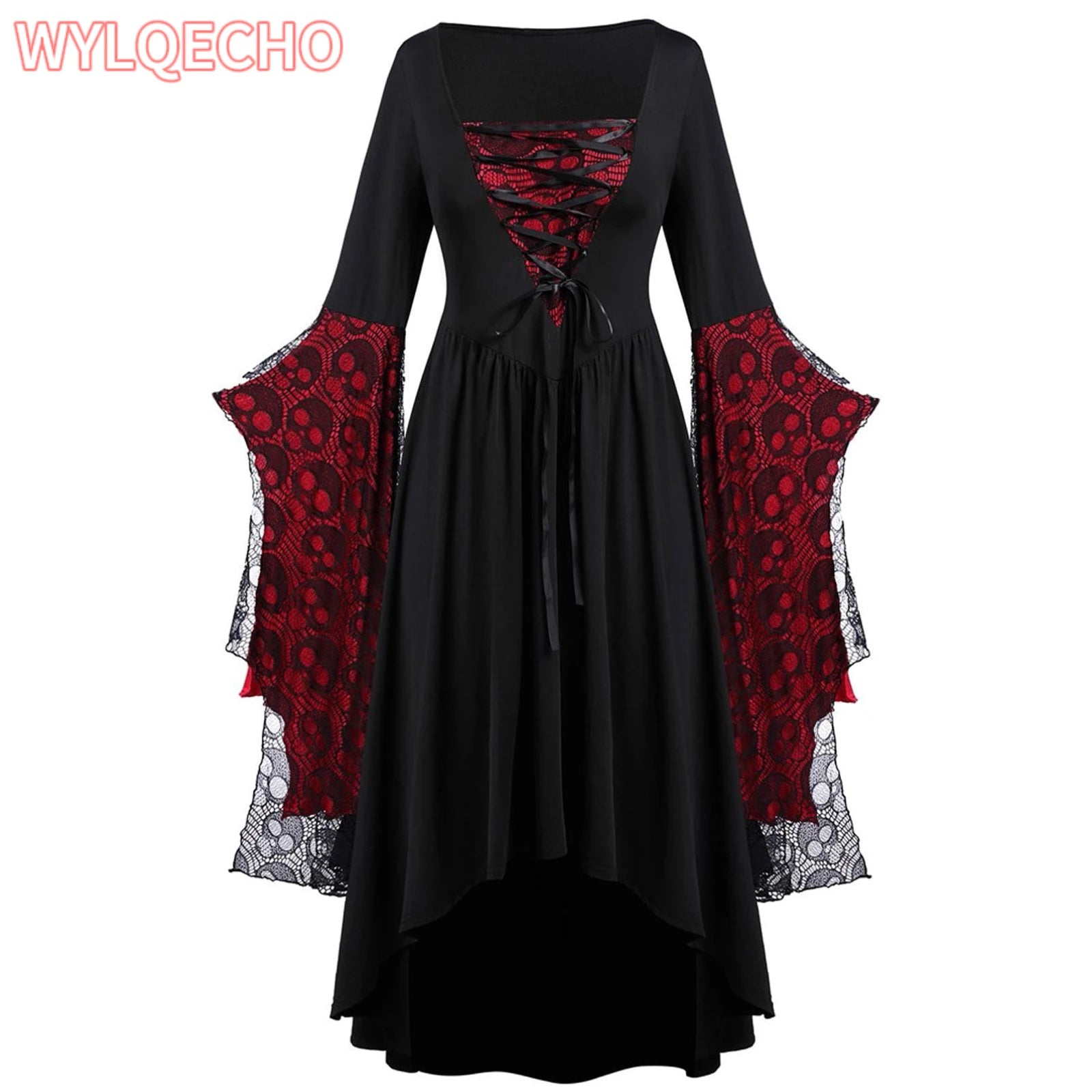 Vintage Halloween Cosplay Costume Witch Vampire Gothic Dress Ghost Dresses