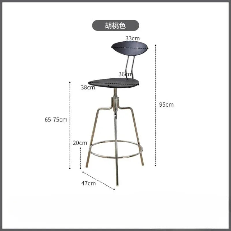 Adjustable Counter Bar Chairs Dining Room Metal Vintage Bar Chairs Nordic Makeup Artist Cadeira Alta Outdoor Furniture