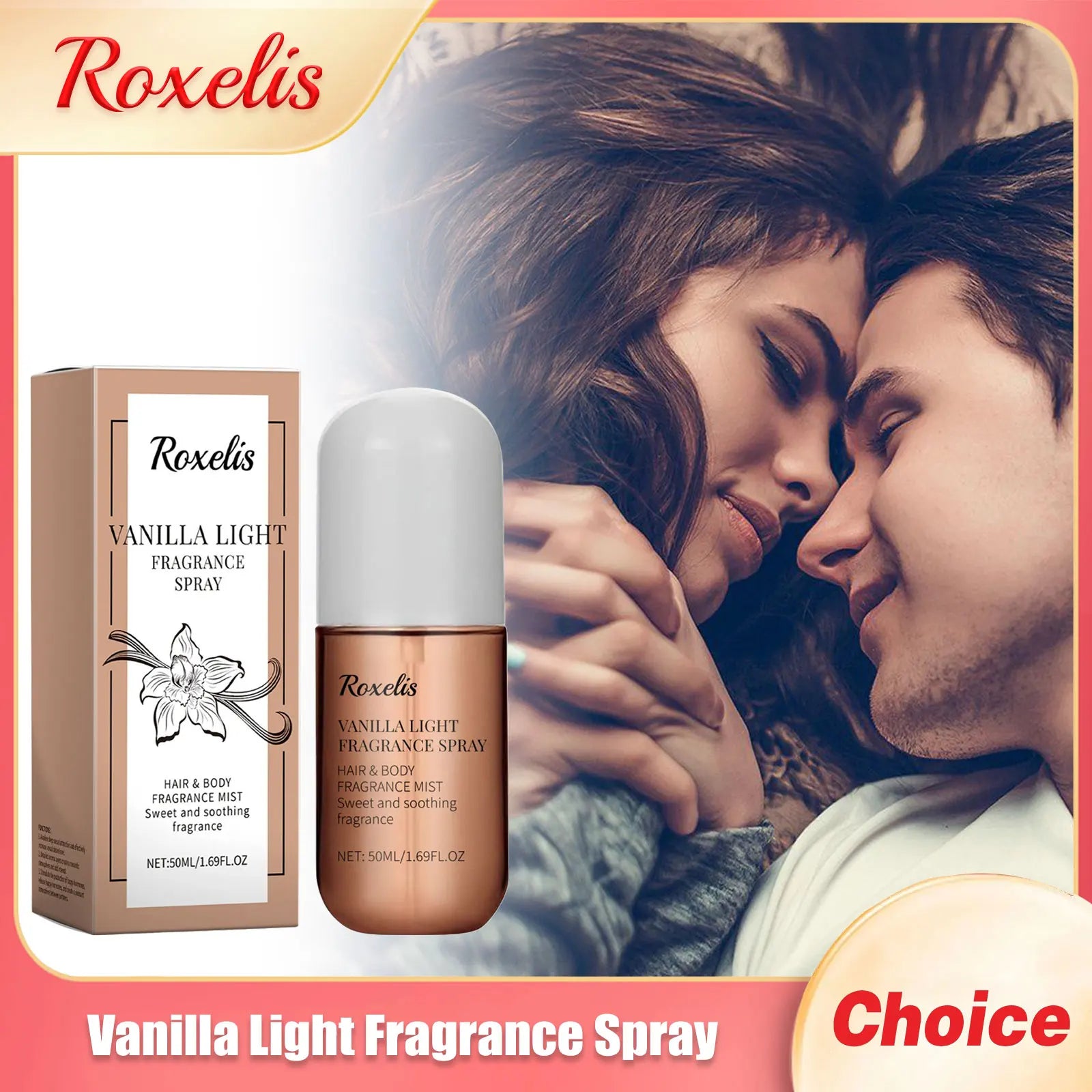 Vanilla Light Fragrance Spray Long Lasting Plant Scent Easy Carry Floral Pheromone  Perfume