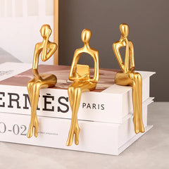 Modern Art Sculpture Office Desk Bookshelf Decoration Accessories Home Bar