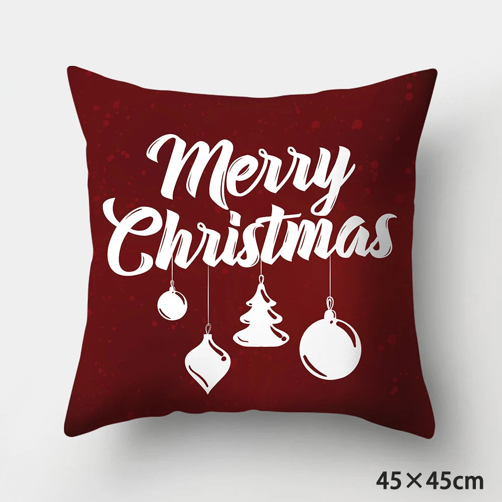 Christmas Cushions Happy New Year 2022 Wedding Decor Patterns from  Home  Gifts