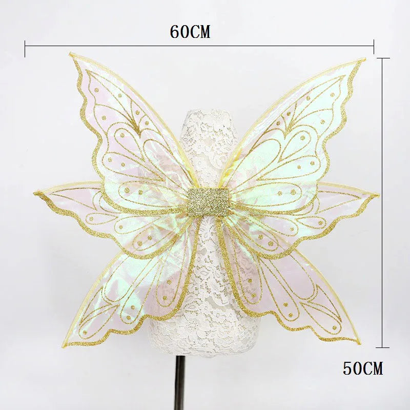 Princess Fairy Wing Cartoon Butterfly Elf Angel Wings Holiday Party Children Costume