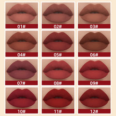 Nude Matte Lip Gloss 24 Colors Long-lasting Velvet Lipstick