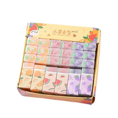 Fruit jelly scent cute creative cartoon eraser less crumbs student school supplies stationery