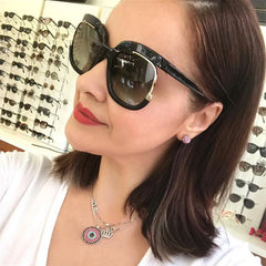 Fashion Round Oversized Sunglasses For Women Men Retro Designer Ladies Sun Glasses