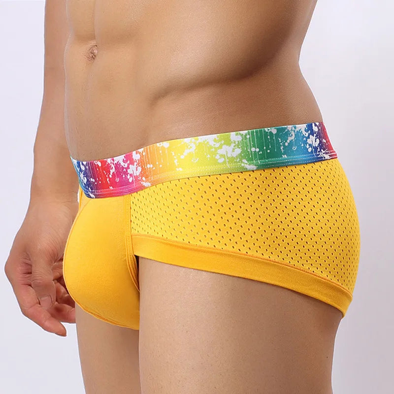 Men Fashion  Gay Classic Men's Briefs New Male Sleepwear Panties Low Waist Underpants Modal Underwears Briefs