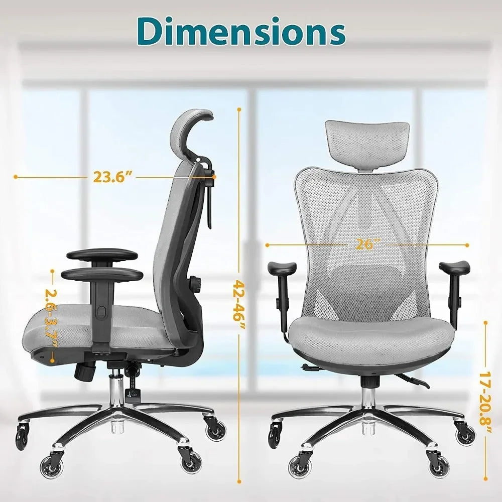 Office Chair with Lumbar Support and Rollerblade Wheels  Office Chairs