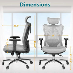 Office Chair with Lumbar Support and Rollerblade Wheels  Office Chairs