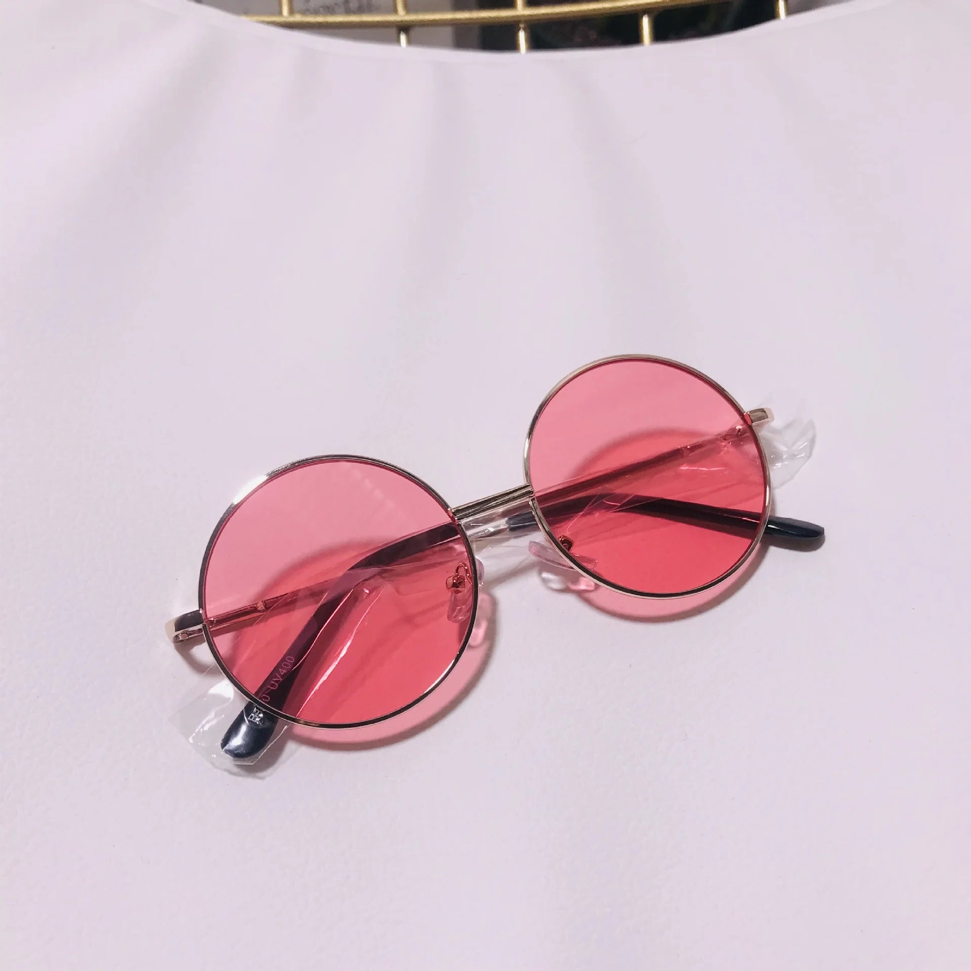 Fashion Retro Round Sunglasses Women Sun Glasses Lens Alloy Kids Sunglasses female Eyewear Frame Driver Goggles Car Accessories